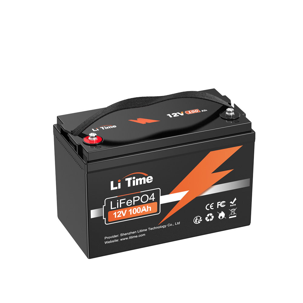 Акумуляторна батарея LiTime LiFePO4 12V 100А·год, 1280 Вт*г, BMS 100A